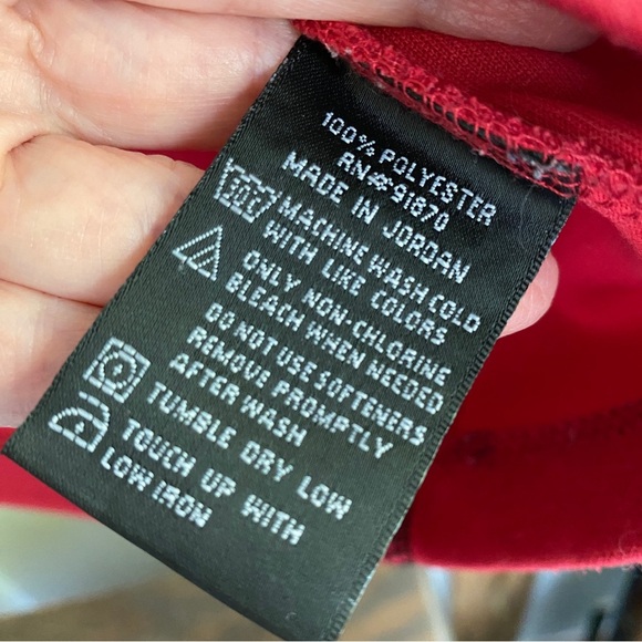 PEBBLE BEACH Long Sleeve Red Performance 1/4 Zip Size Medium - Picture 6 of 7